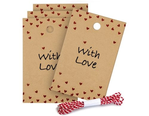 B+C Geschenkanhänger 5-teilig With Love