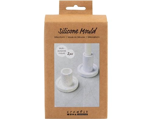 Creativ Company Giessformen Silikon Kerzenhalter, 2 Stüc