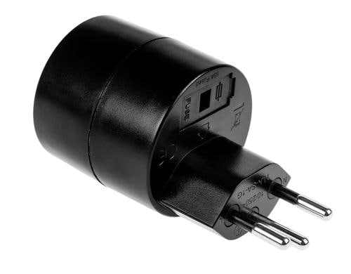 F.power Reiseadapter CH-EU 230V, T13-Schuko, schwarz