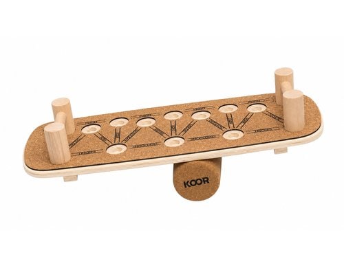 KOOR Balance Push Up Board 73.5x28cm, Platte Kork beschichtet