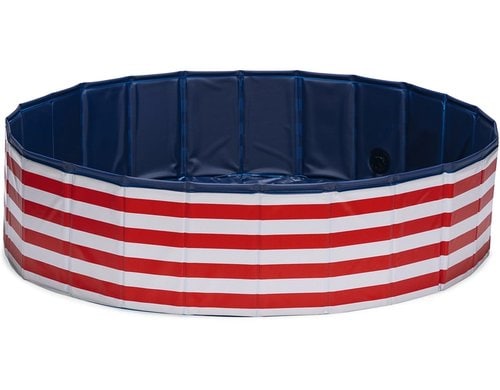 Beeztees Swimmingpool Doggy Dip. Gr.L Rot/Weiss 160cm