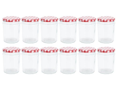 FURBER Einmachglas 450 ml 12er Set glass silicone metal 87xh11