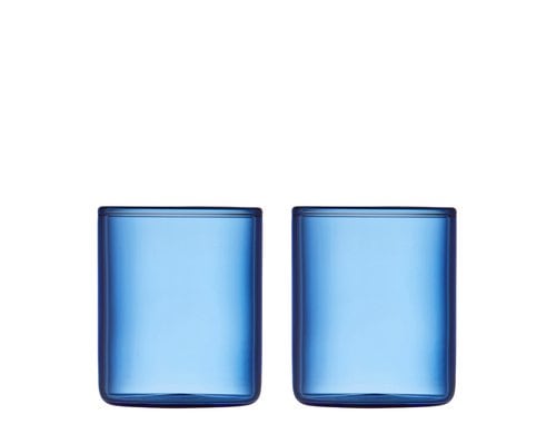 Lyngby Shotglas Torino 5.5 cl 2 Stk. Blue Farbe blau, Glas