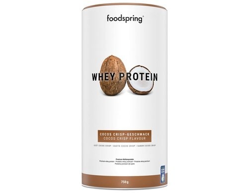 Foodspring Whey Protein 750g Dose, Geschmack: Kokosnuss