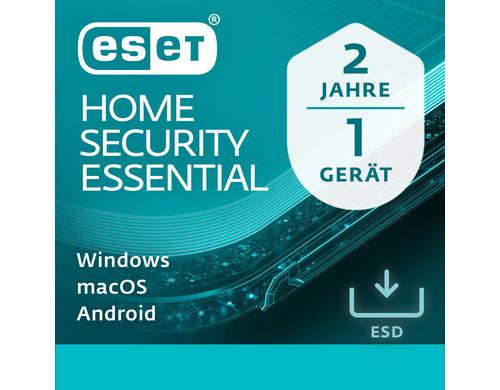 ESET HOME Security Essential - ESD Voll, 2yr, 1us, ML