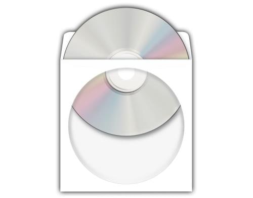 Herma CD/DVD Hüllen aus Papier selbstkleb. 100 Stück