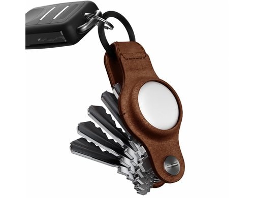 KeySmart Air Leather Schlüsselhalter für Apple AirTag
