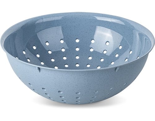 Koziol Abtropfsieb Palsby M 2l 21x21x7.8cm, flower blue, bio-circular