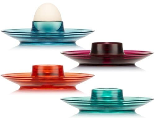 Bodum Chesna Eierbecher Set Color Mix 4 Cranberry, Bright Coral, Green, Ice blue