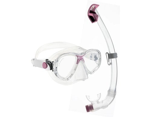 CRESSI MAREA JUNIOR + SEAL DRY JUNIOR COMBO CLEAR/PINK