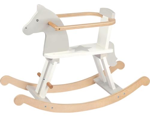 Goki Schauckelpferd Weiss/Beige