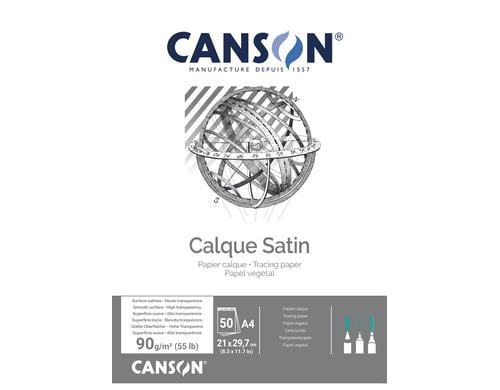 Canson Transparentpapier A4 90g, 50 Blatt