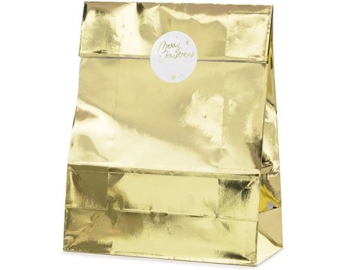 Partydeco Geschenktasche gold 25x38x11 cm, 3 Stück