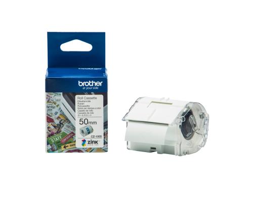 Brother CZ1005 Endlosetikette Rolle 50mm breit, 5m lang, zu VC-500W