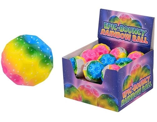 Mondball Regenbogen Springball 7cm