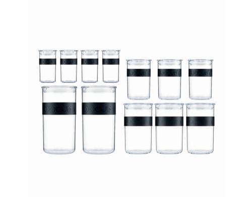 Bodum Presso Vorratsglas Set, Kunststoff 4x 0.25L, 3x 0.6L, 3x 1.0L, 2x 2.0L