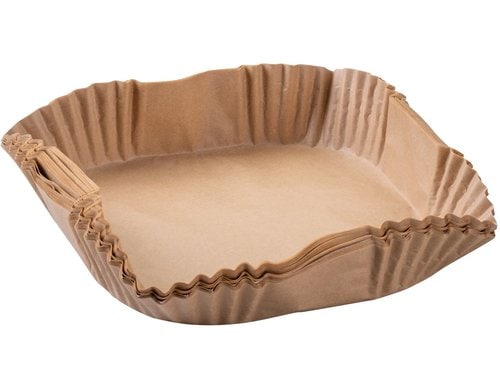 Fackelmann Backpapier Airfryer 20cm eckig 40 Stück, 200x200x45mm