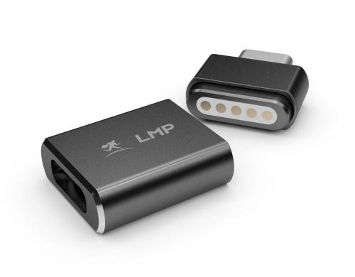 LMP USB-C zu USB-C Adapter für USB-C-Ladekabel bis 100 Watt, spacegrau