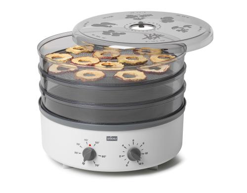 Stöckli Dörrgerät mit Timer und Metallg. stufenlose Temperaturfeineinstellung,