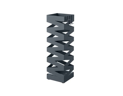 Songmics Schrimständer, Grau 15.5x15.5x49 cm, Stahl, Kunststoff