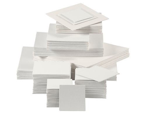 Creativ Company Leinwandplatte 280 g weiss 108 Stk
