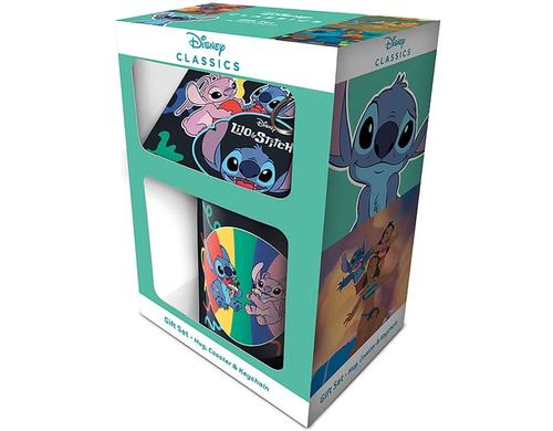 Disney Lilo & Stitch Gift Box Tasse, Untersetzer, Schlüsselanhänger