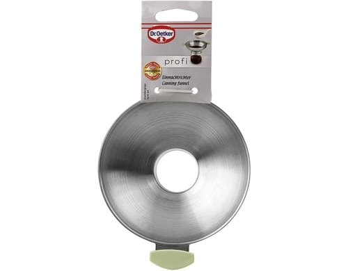 Dr. Oetker Einmachtrichter PP Edelstahl mit Griffen, 12.5x6.5x3.8cm