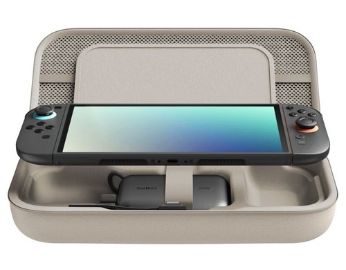 BELKIN Tasche + 10K mAh Powerbank Nintendo Switch 2, Sandfarben