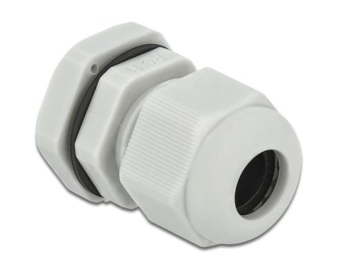 Delock Kabelverschraubung PG11 22mm IP 68, grau, 10 Stück