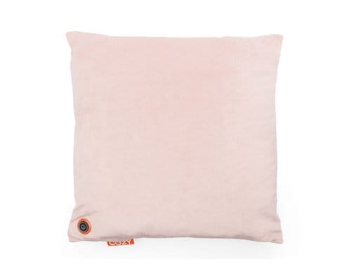 Bodi-Tek Cozy Heizkissen Una Samt hellrosa 45x45 cm, kabellos mit Powerbank 10'000 mAh