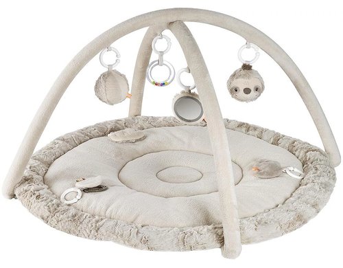 Fehn 3-D-Activity-Decke Faultier Grau/Beige ab 0+ Monaten