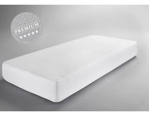 Dormisette Fixmolton Aqua 90x190-100x200cm Weiss, wasserdichtes Spannbetttuch