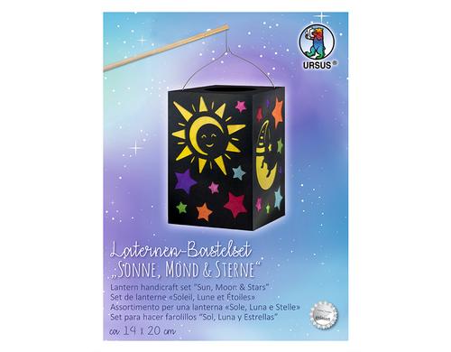 URSUS Laternen-Bastelset Sonne Mond Sterne inklusive Bastelanleitung