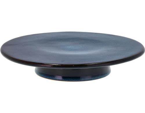 Bitz Tortenplatte auf Fuss 30cm Dark blue 1 Stk., blau, 30x505cm, Steingut