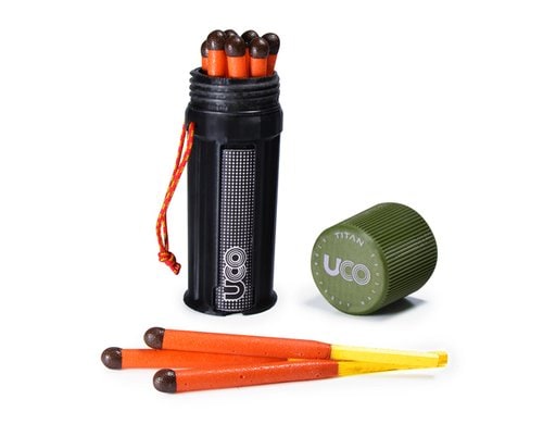 UCO Titan Stormproof Match Kit schwarz / schwarz, ohne Branding