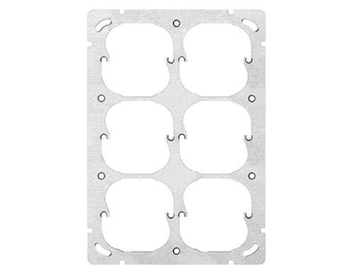 Feller EDIZIOdue 6er Befestigungsplatte vertikal