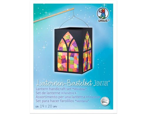 URSUS Laternen-Bastelset Fenster 14 x 20 cm, 1 Stück