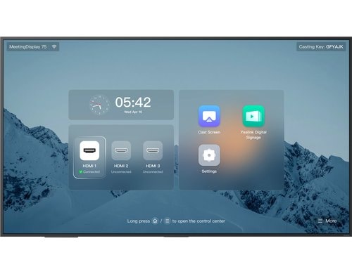 Yealink MD75 Meeting Display 75 75, IPS, 500nits, 7x18h, Speaker 12Wx2