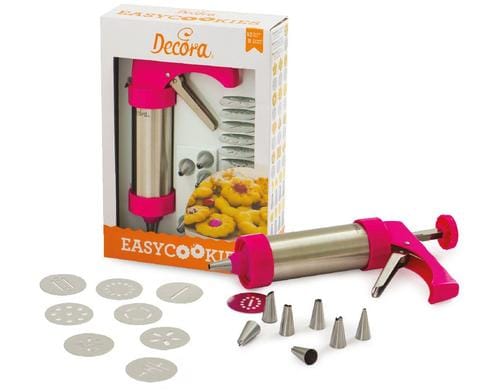 Decora Guetzli Pistole 13 Motive und 8 Spritztüllen