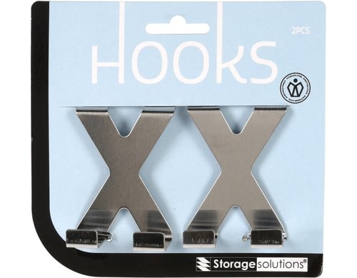 WL Wandhaken Doppelt Edelstahl 7x5x3cm