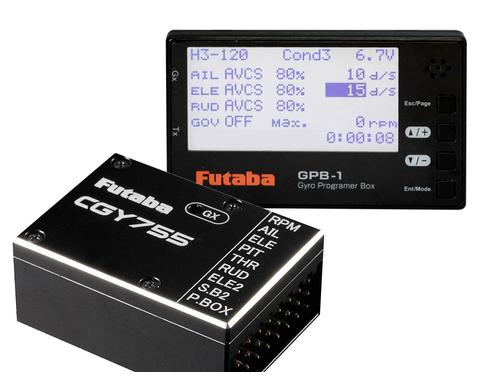 Futaba CGY-755B miit Programmierbox 3-Achsen Flybarless mit int. Empfänger