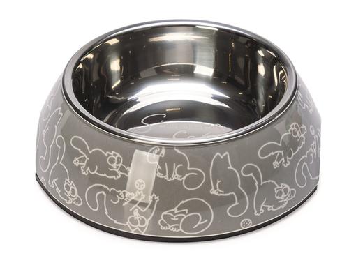Simons Cat Katzennapf Dunkelgrau 14x14x4.5cm, 160ml