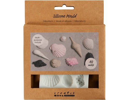 Creativ Company Giessformen Silikon Muscheln, für Seifen, Kerzen, Schmuck