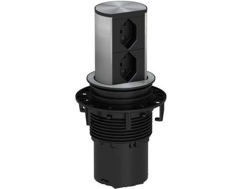 Bachmann Küchensteckdose ELEVATOR, 2xT23 Herausfahrbare Steckdoseneinheit