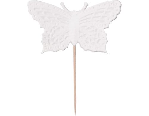 Demmler Deko Picker Schmetterlinge 8 Stk, 4x6.5cm