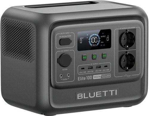 Bluetti Elite100V2 Power Station 1800W 1024Wh / 11.5Kg - Tragbare Powerstation