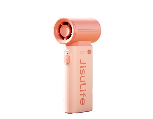 Jisulife Handheld Fan 9 Ventilator Pink 3600mAh