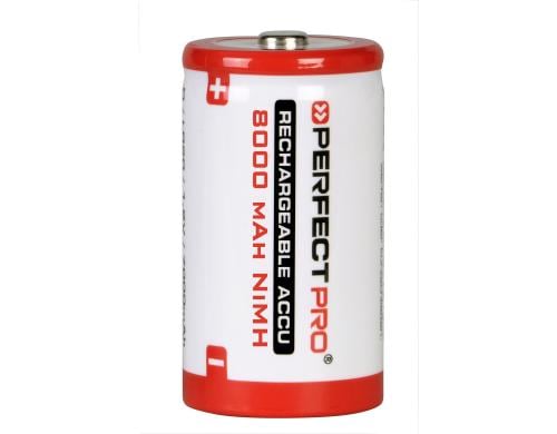 PERFECTPRO NiMH-Akkus D NiMH / 8000mAh / 2 Stück