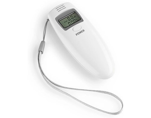 EASYmaxx Alkoholtester LCD-Display 3V weiss mit Handschlaufe