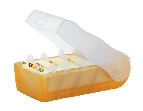 HAN Karteibox A8 quer 100 Karten, transluzent-orange